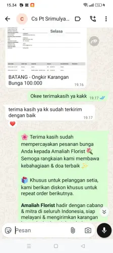 Testimonial Papan Bunga ternate