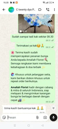 Testimonial Standing Flower ternate